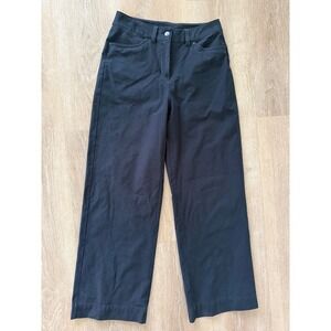 Lululemon City Sleek 5 Pocket Wide-Leg High-Rise Pant Black Size 27